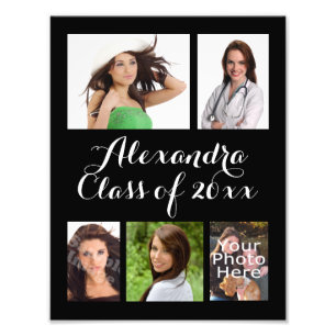 Custom Graduation Photo Collage Print