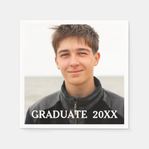 Custom Graduation Photo Party Paper Napkins