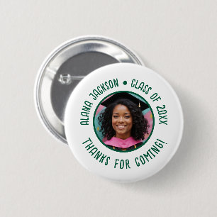 Custom Graduation Photo Thank You Favour 6 Cm Round Badge