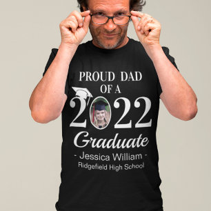 Custom Graduation Proud Family With Graduate Photo T-Shirt