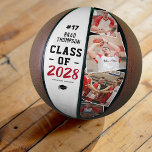 Custom Graduation Senior Photo Basketball<br><div class="desc">Congrats Grad! Show your appreciation with this personalised, one-of-a-kind graduation basketball gift. Complete with the grad’s name, jersey number, the class year, the name of their school or college, and 4 photos of the player, this unique gift will have them feeling extra special on their graduation day. This personalised basketball...</div>
