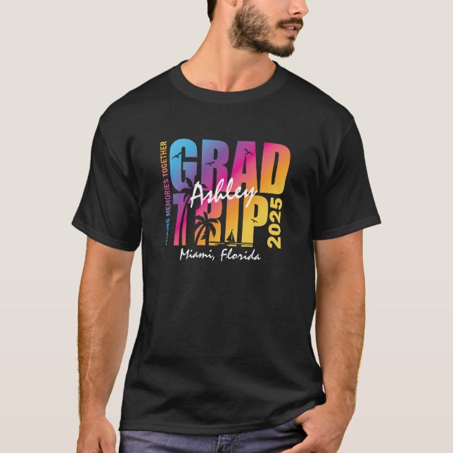 Custom Graduation Trip Group Matching T-Shirt (Front)