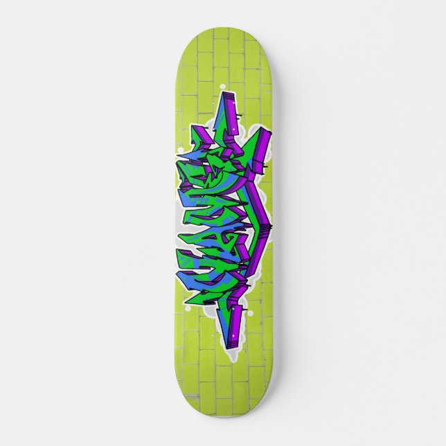 CUSTOM GRAFFITI SKATEBOARD WILDSTYLE (Front)