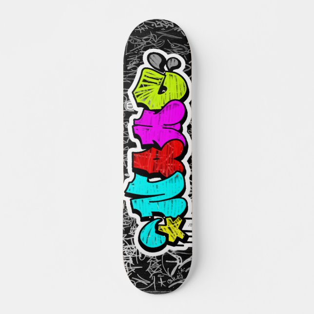 CUSTOM GRAFFITI SKATEBOARDS ( PERSONALIZED TAGUP) (Front)