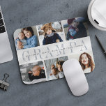 Custom Grampa Photo Collage Grandchildren Names Mouse Pad<br><div class="desc">Create a cool custom gift for the best grandpa around with this photo collage mousepad. Use the templates to add 6 photos, and personalize with his grandchildren's names or a custom message in the center, overlaid on "GRAMPA" in soft gray lettering. Makes an awesome unique gift for Father's Day or...</div>
