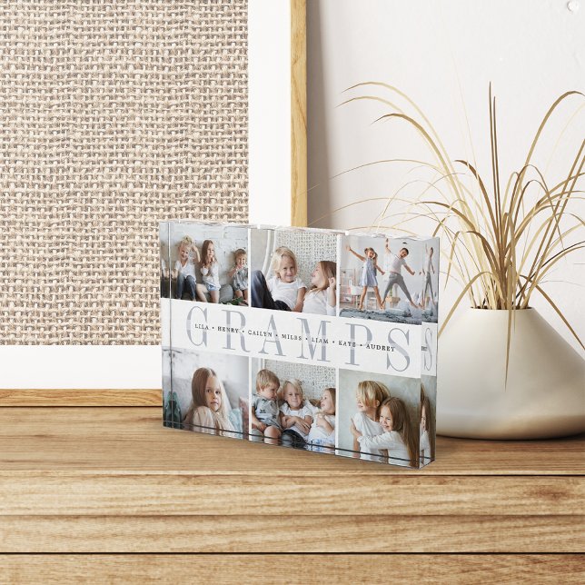 Custom Gramps Grandchildren Photo Block (Creator Uploaded)