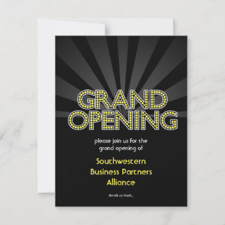 Custom Grand Opening Invitation, City Lights Invitation