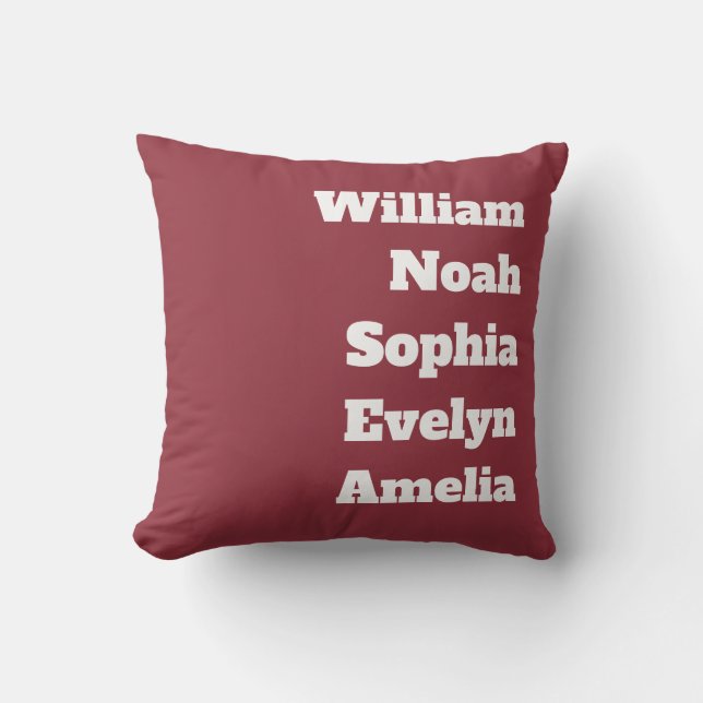 Custom Grandchildren Names  Cushion (Front)