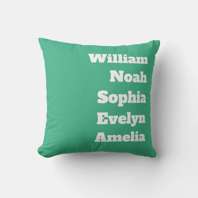Custom Grandchildren Names  Cushion (Front)