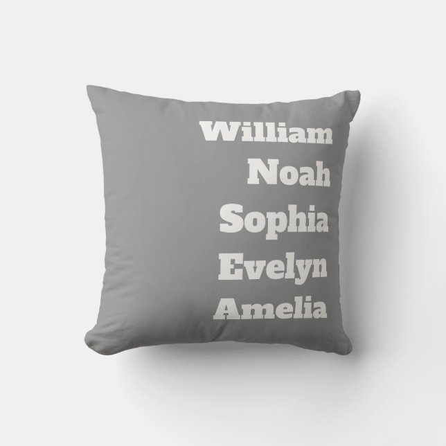 Custom Grandchildren Names  Cushion (Front)