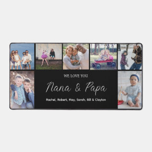 Custom Grandchildren Photo Collage Desk Mat