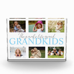 Custom Grandkids Collage Photo Block