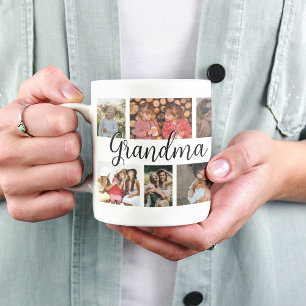 Custom Grandma 12 Photo Collage Coffee Coffee Mug