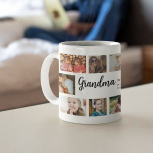 Custom Grandma 18 Photo Collage Coffee Mug