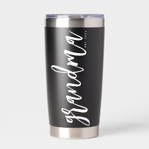 Custom Grandma Est Grandma to be New Grandma Insulated Tumbler