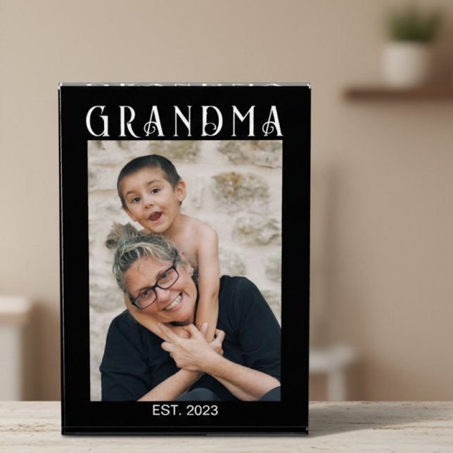 Custom Grandma Established Modern Photo Block (Creator Uploaded)