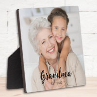 Custom Grandma Established Modern Script Photo