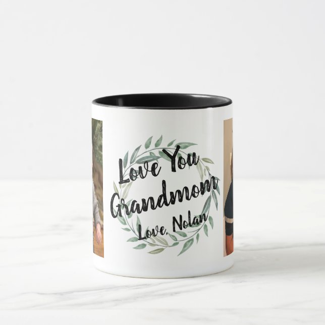Custom Grandma Grandpa Photo Mug from Grandchild (Center)