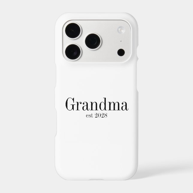Custom Grandma Minimal Black and White (Back)