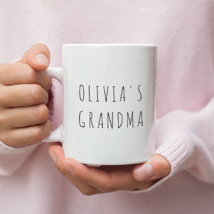 Custom Grandma Photo & Name Personalised Gift Coffee Mug