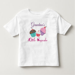 Custom Grandmas Little Cupcake Toddler T-Shirt