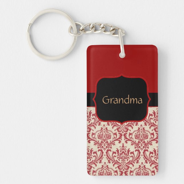 Custom Grandma's Photo Keychain Template (Front)