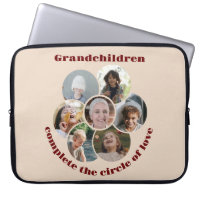 Custom Grandmother/children 7 Circle Photo Collage