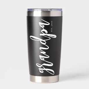 Custom Grandpa Est Grandpa to be New Grandpa Insulated Tumbler