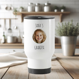 "Custom Grandpa   Personalised Photo Travel Mug" Travel Mug