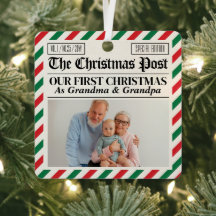 Custom Grandparents Our First Christmas Newspaper