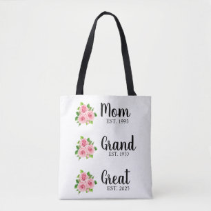 Custom Great Grandma Tote Bag Personalized Grandma
