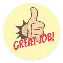 Custom “Great Job!” Teacher Reward Stickers