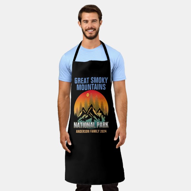Custom Great Smoky Mountains National Park  Apron (Worn)