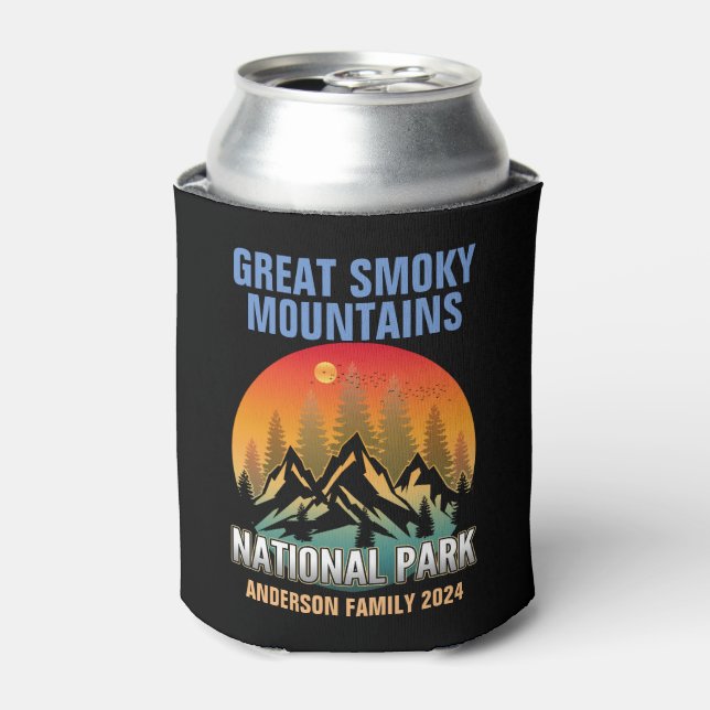 Custom Great Smoky Mountains National Park  Can Cooler (Can Front)