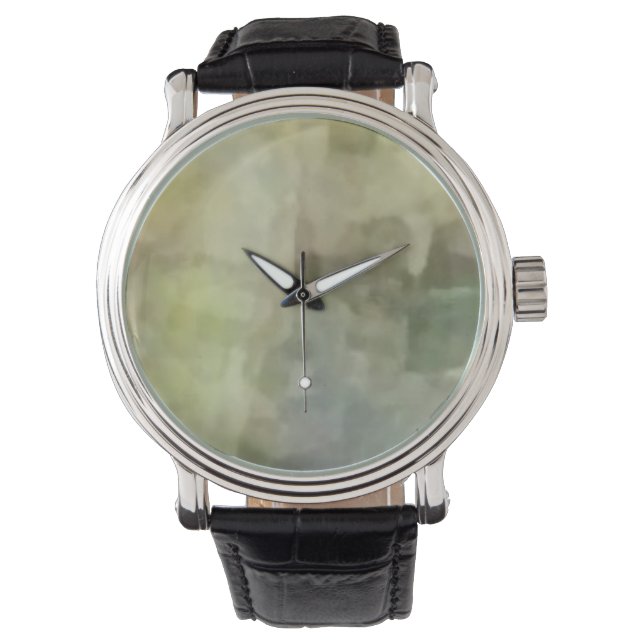 Custom Green Clock Watch (Front)