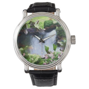 Custom Green Clock Watch