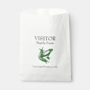 Custom Green Frog Favour Bag