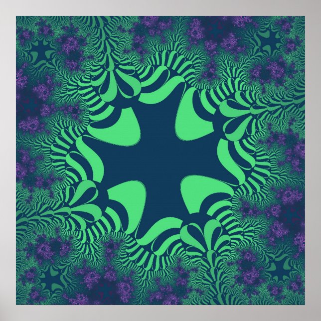 Custom Green Grove Cross Poster (Front)