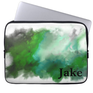 Custom Green Laptop Sleeve