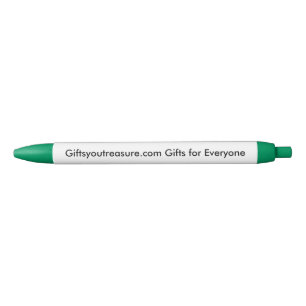 Custom Green Name Quote Company Slogan Photo Art Black Ink Pen