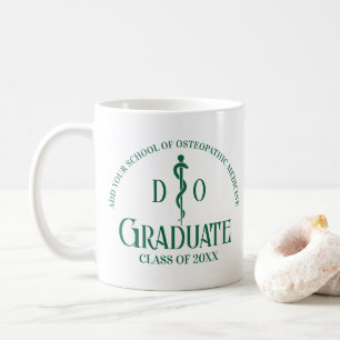 Custom Green Osteopathic Medical School Graduation Coffee Mug