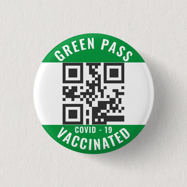 Custom Green Pass Button (Front)