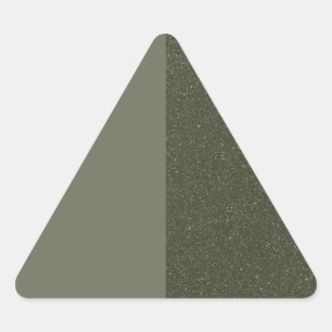 Custom Green Triangle Sticker Left Split