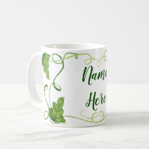Custom Green Vines Mug