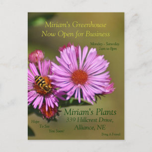 Custom Greenhouse Invitation Postcard
