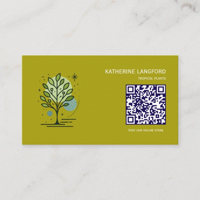 Custom Greenleaf Nursery Branding  Business Card (Front)