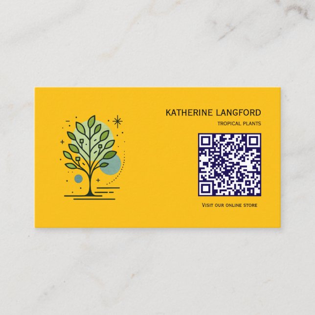 Custom Greenleaf Nursery Branding  Business Card (Front)