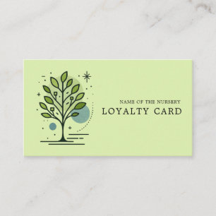 Custom Greenleaf Nursery Branding Loyalty Card