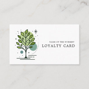 Custom Greenleaf Nursery Branding Loyalty Card