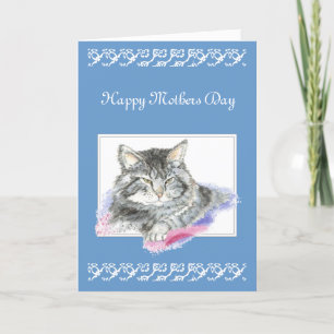 Custom Greeting, Mother's Day, Cat, Kitten Card